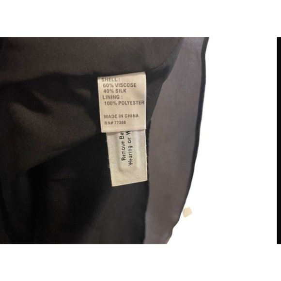 📚Madewell • Premier Gray Black Colorblock Silk Skirt B0446 - Size Small - Picture 6 of 7